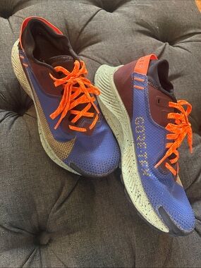 Nike Women's Blue and Orange Athletic Shoes - Gore-Tex